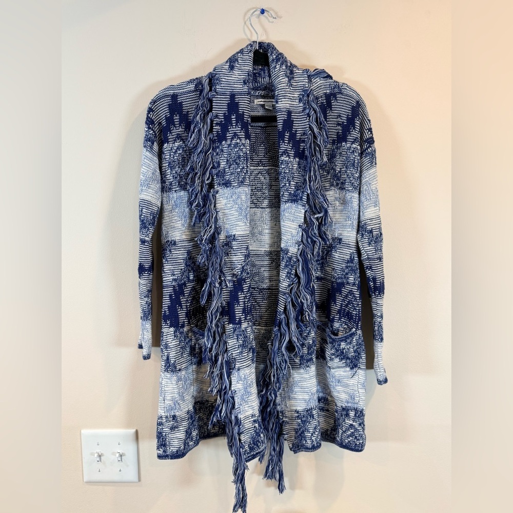 🔥American Eagle Blue and White Women's Sweater Size S EC🔥